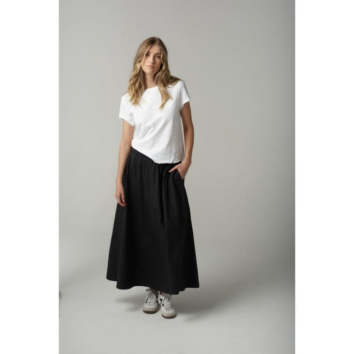 Full Maxi Skirt | Black C1564 Bottoms