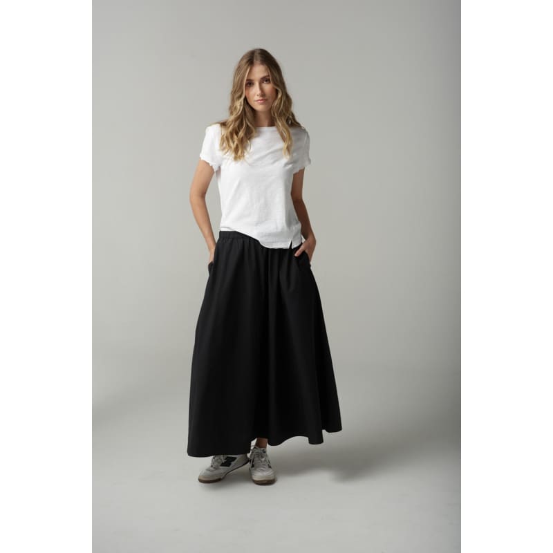Full Maxi Skirt | Black C1564 Bottoms