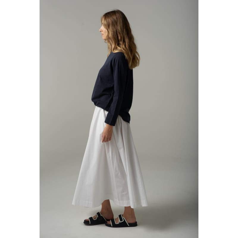 Full Maxi Skirt | White C1564 Bottoms