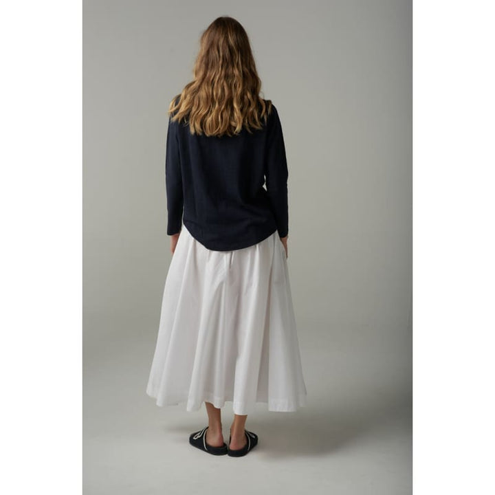 Full Maxi Skirt | White C1564 Bottoms
