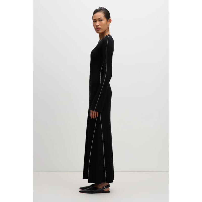 Gaia Knit Maxi Dress | Black - Dress