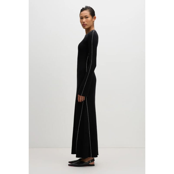 Gaia Knit Maxi Dress | Black - Dress