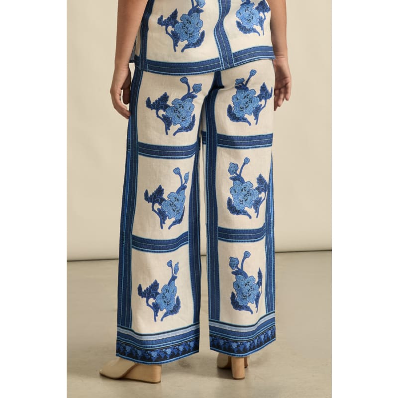 Gesture Pant | Azure Collage - Bottoms