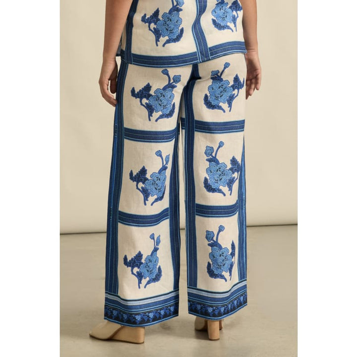 Gesture Pant | Azure Collage - Bottoms