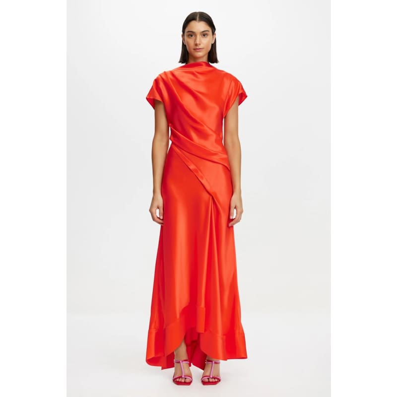 Glatton Maxi Dress | Rosso - Dress