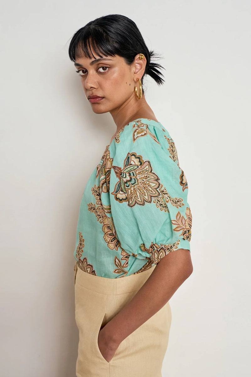 Grace Top | Mint Kgari