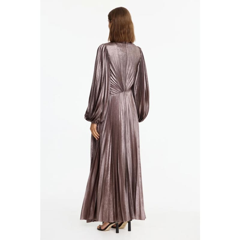 Hanwell Maxi Dress | Metallic Sepia - Dress