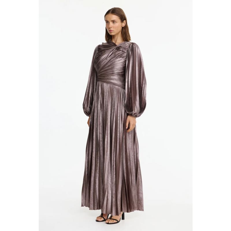 Hanwell Maxi Dress | Metallic Sepia - Dress