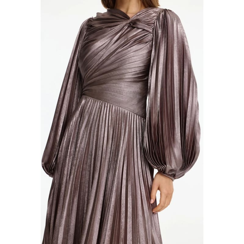Hanwell Maxi Dress | Metallic Sepia - Dress
