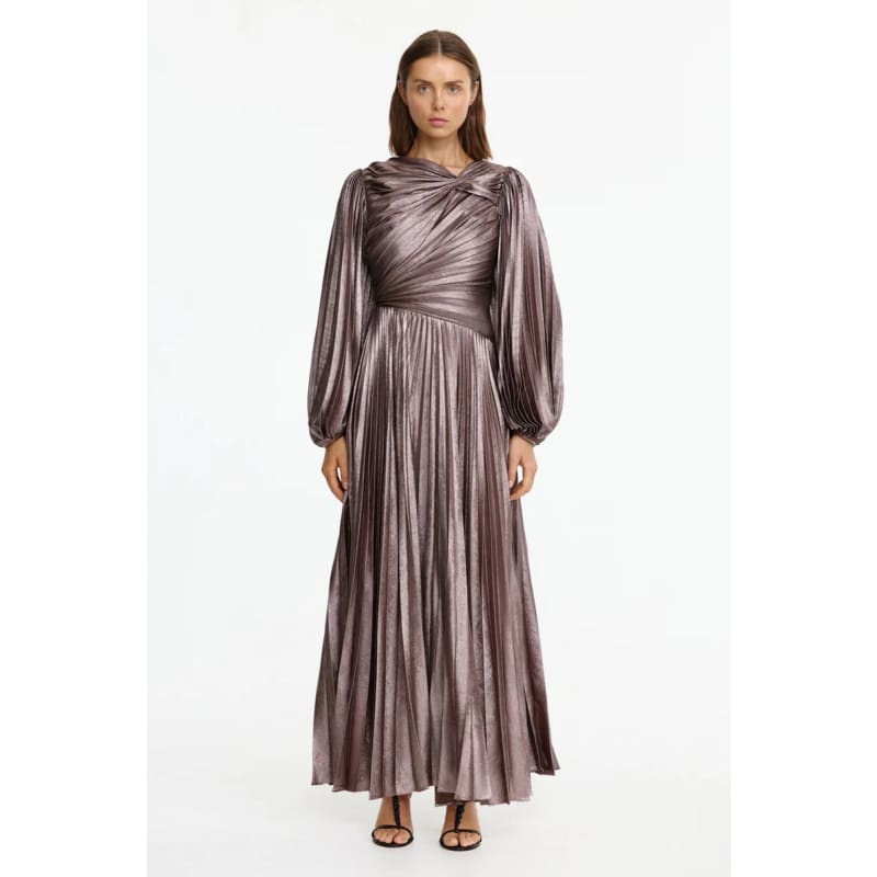 Hanwell Maxi Dress | Metallic Sepia - Dress
