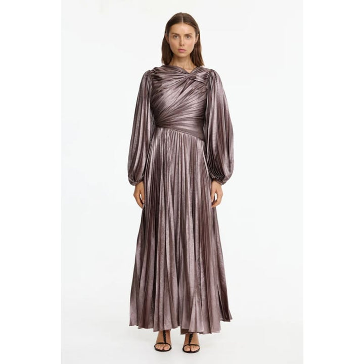 Hanwell Maxi Dress | Metallic Sepia - Dress