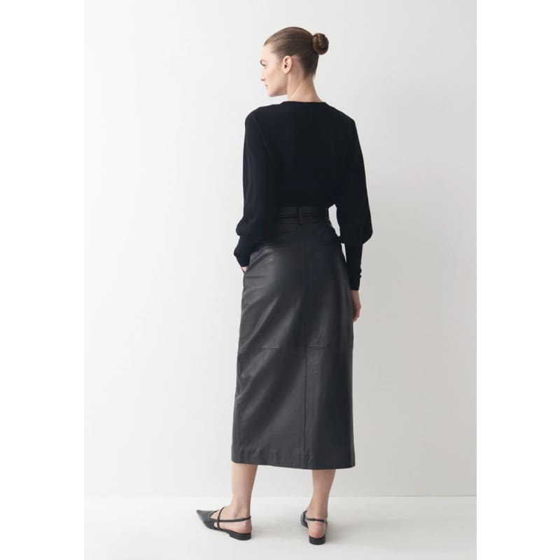 Harry Leather Skirt | Black - Bottoms