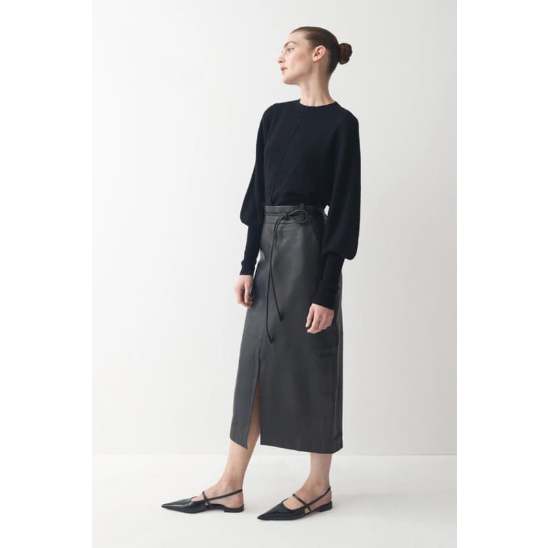 Harry Leather Skirt | Black - Bottoms