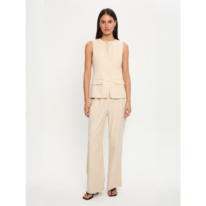 Hazel Pant | Cream - Bottoms