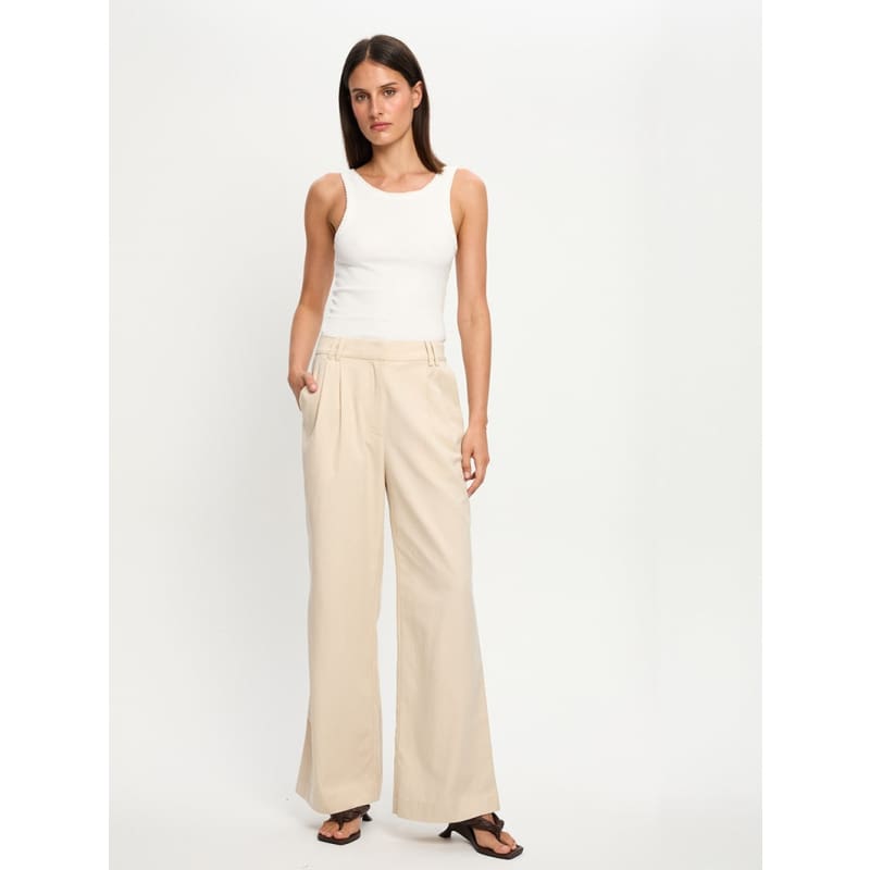 Hazel Pant | Cream - Bottoms