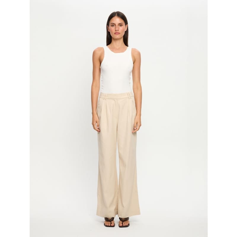 Hazel Pant | Cream - Bottoms