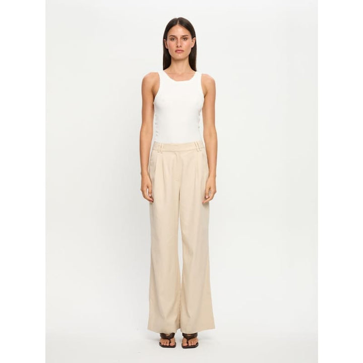 Hazel Pant | Cream - Bottoms