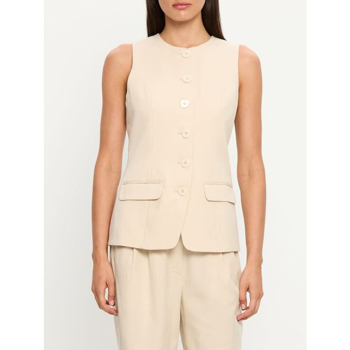 Hazel Vest | Cream - Tops