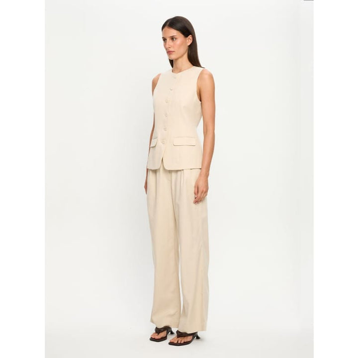 Hazel Vest | Cream - Tops