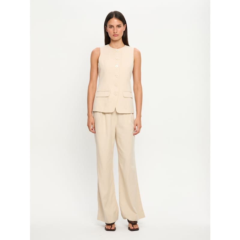 Hazel Vest | Cream - Tops