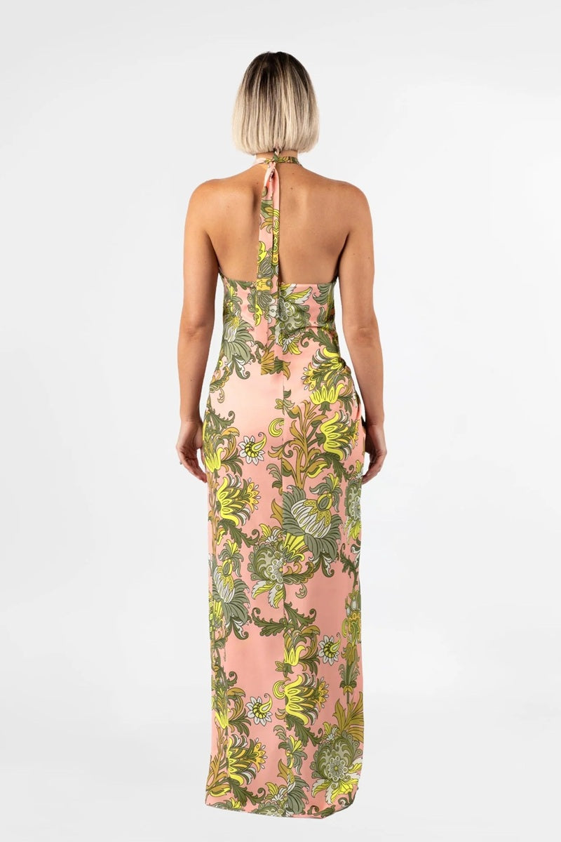 Helix Halter Dress | Jardin De Soie