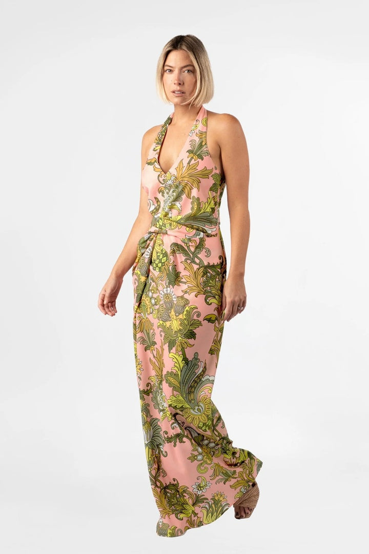 Helix Halter Dress | Jardin De Soie