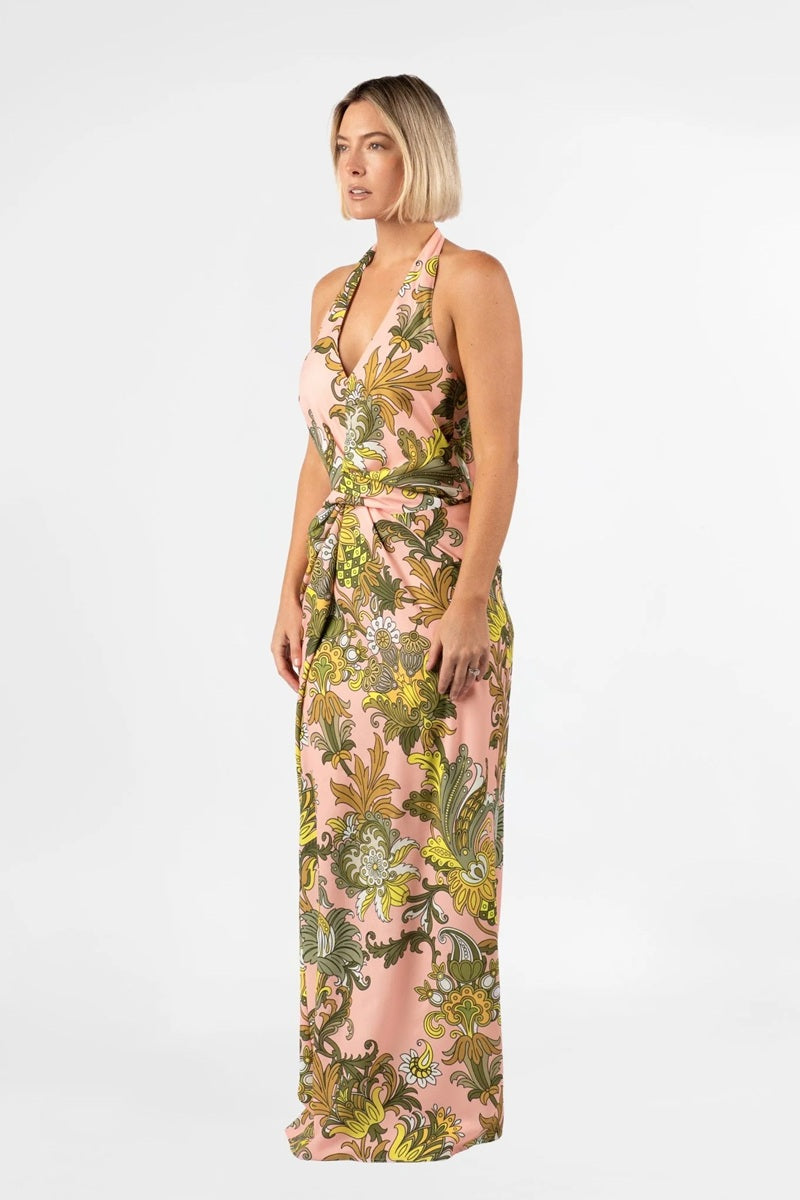 Helix Halter Dress | Jardin De Soie