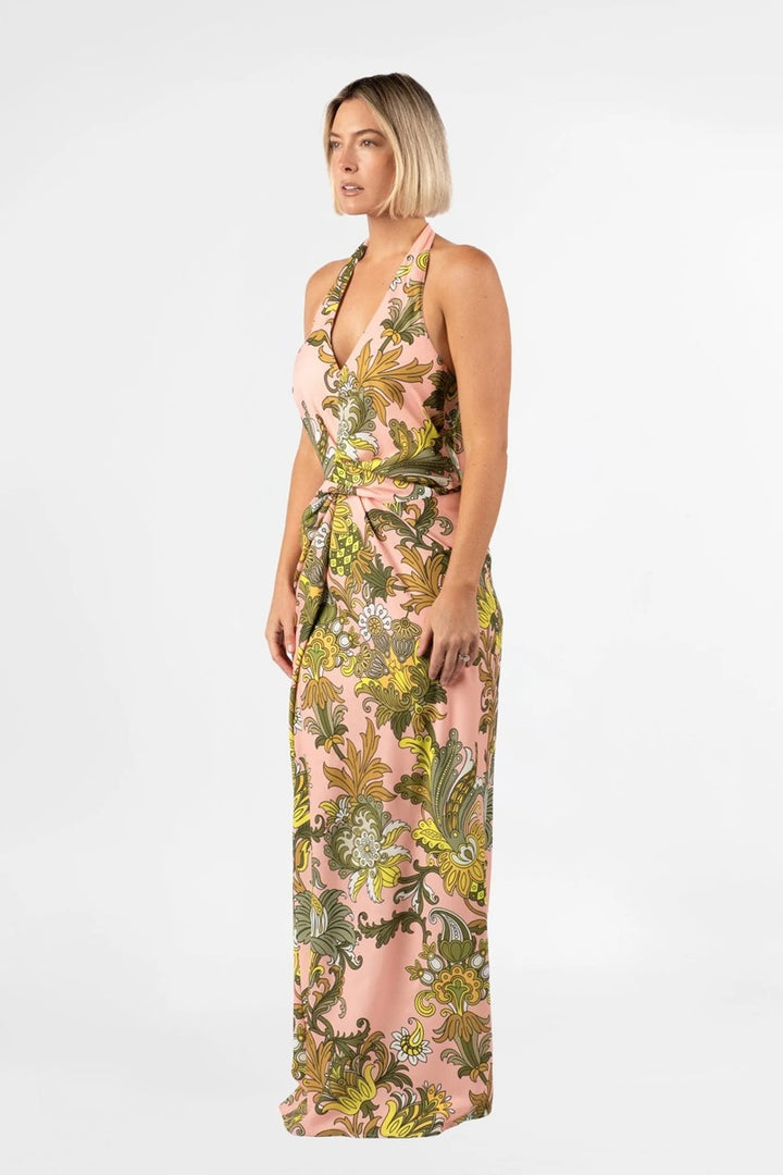 Helix Halter Dress | Jardin De Soie