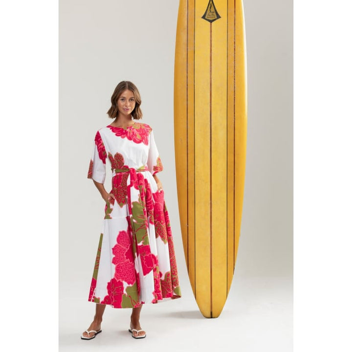 Hibiscus Midi Dress - Dress