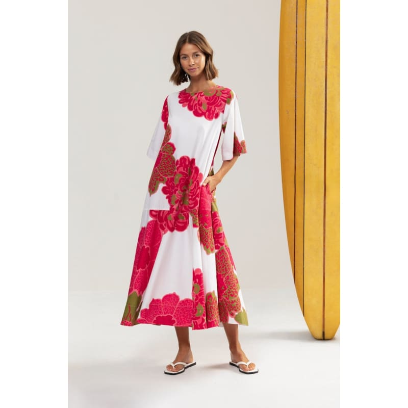 Hibiscus Midi Dress - Dress