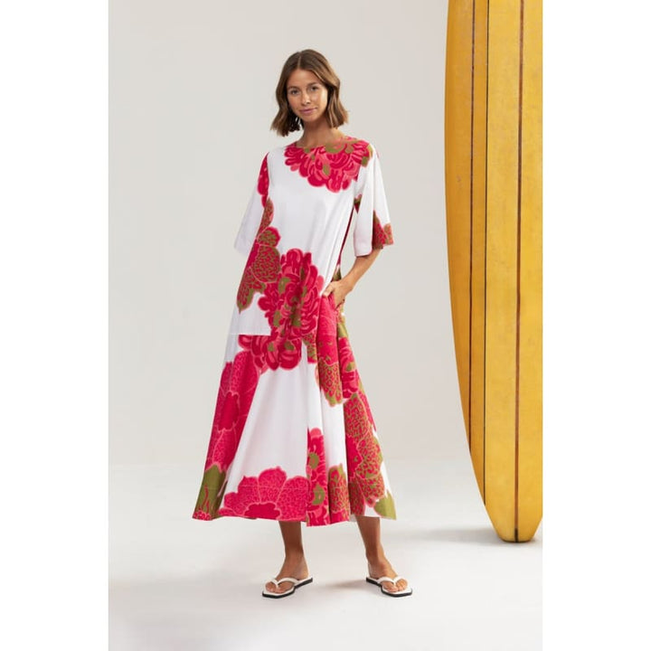 Hibiscus Midi Dress - Dress