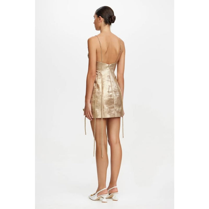 Hillsome Mini Dress | Gold - Dress