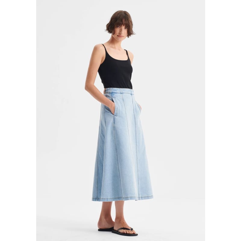 Hudson Denim Skirt | Blue - Bottoms