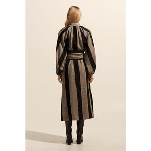 Import Dress | Black Stone Stripe