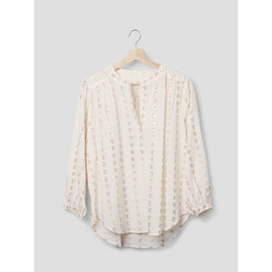 Ines Love Heart Blouse | Ecru - Tops