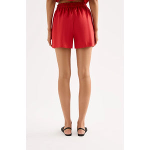 Ingrid Linen Short | Chilli - Bottoms