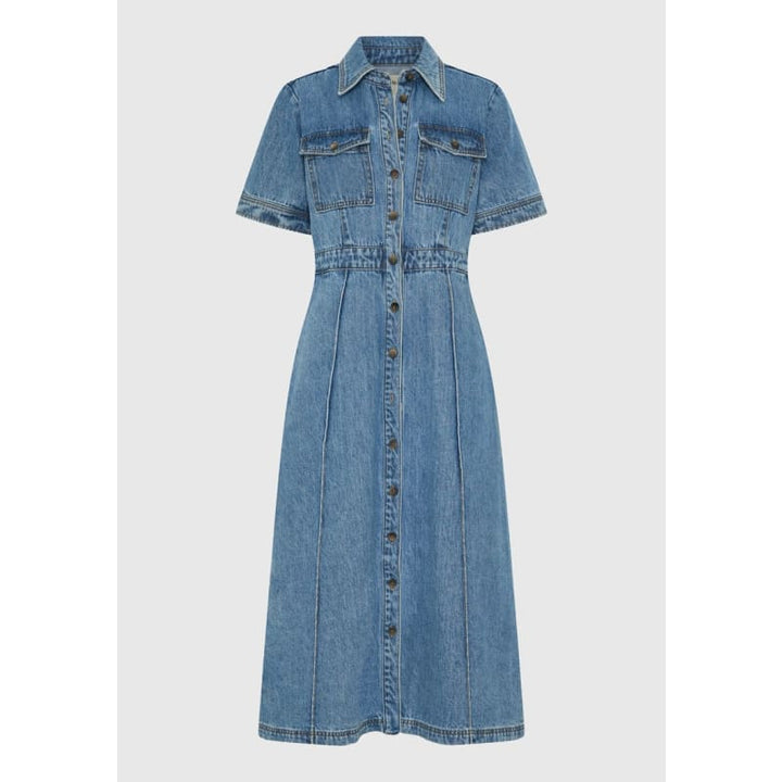 Jacque Denim Shirt Dress | Light Blue Dress