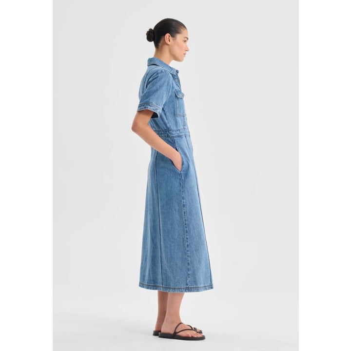 Jacque Denim Shirt Dress | Light Blue Dress