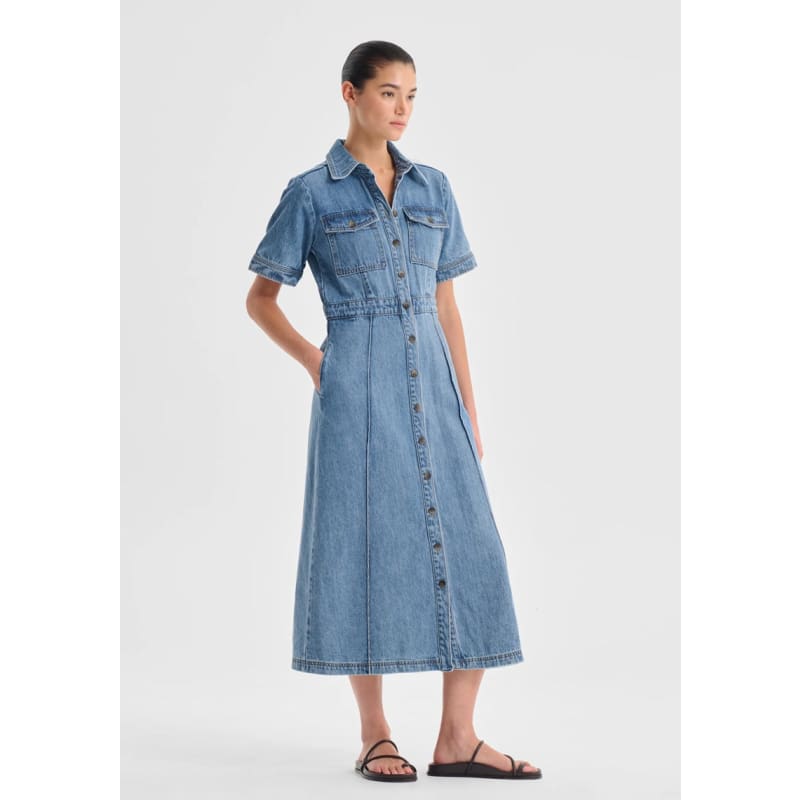 Jacque Denim Shirt Dress | Light Blue Dress