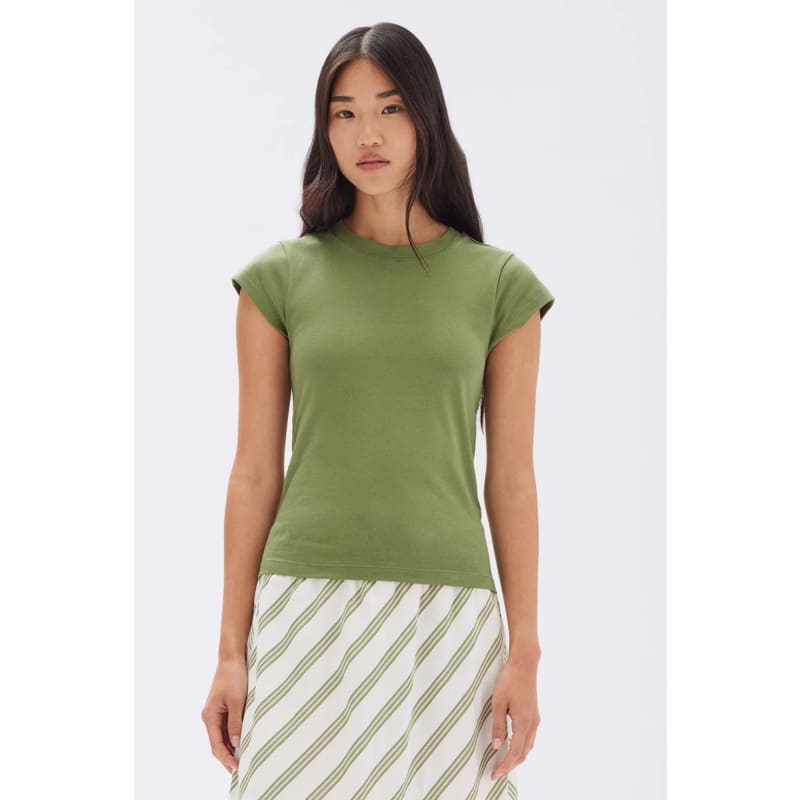 Josie Short Sleeve Tee | Pandan - Tops