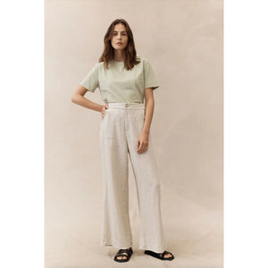 Jude Linen Pant Natural - Bottoms