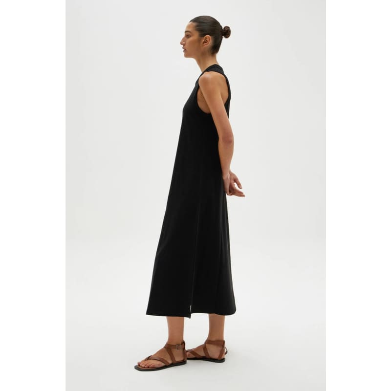 Juni Organic Tank Dress | True Black - Dress