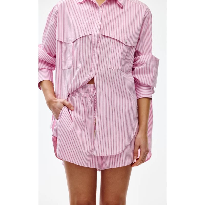 Juniper Short | Pink Pinstripe - Bottoms