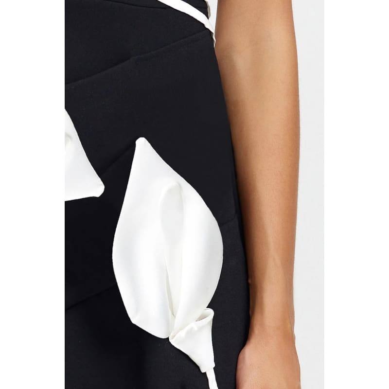 Kadence Midi Dress | Black & Ivory - Dress