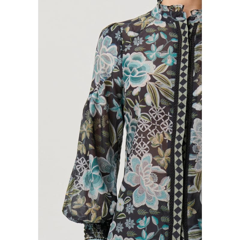 Knox Cotton Silk Shirt | Dahlia Fields - Tops