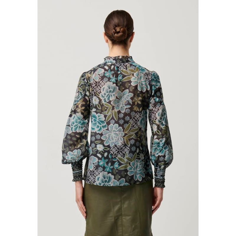 Knox Cotton Silk Shirt | Dahlia Fields - Tops