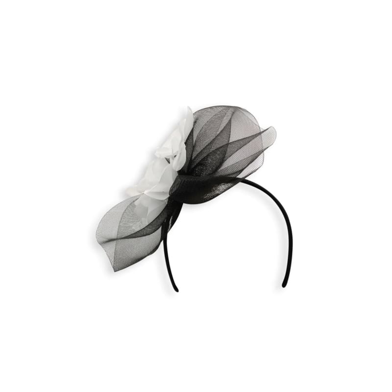 Lana Fascinator | Black & White - Accessories