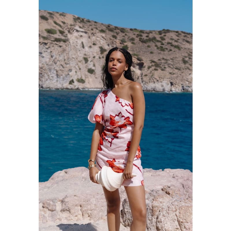 Lani One Shoulder Mini Dress - Dress