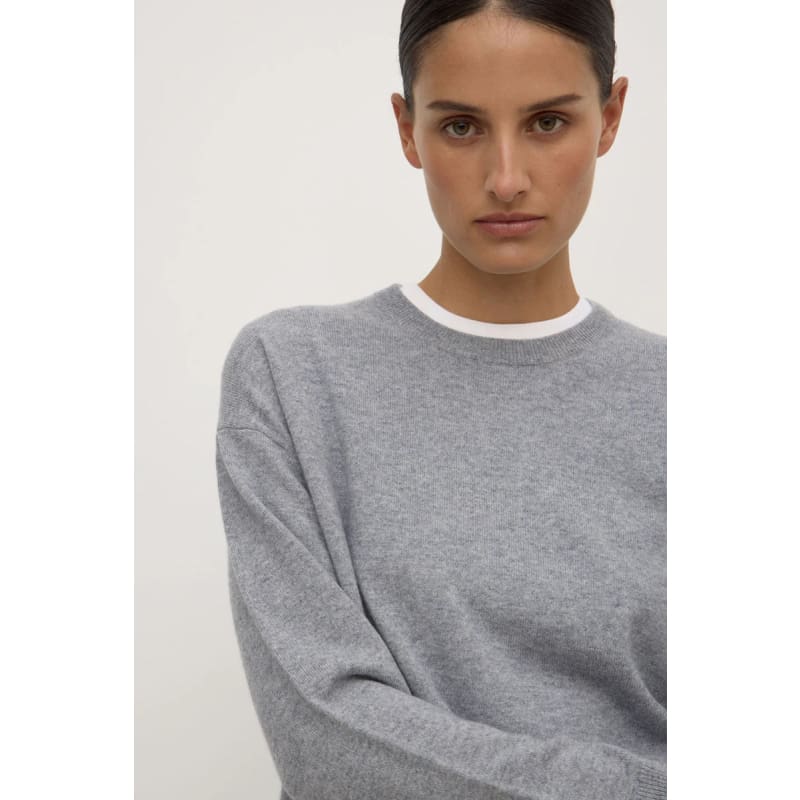 Lara Cashmere Knit Tank | Grey Marle - Knitwear