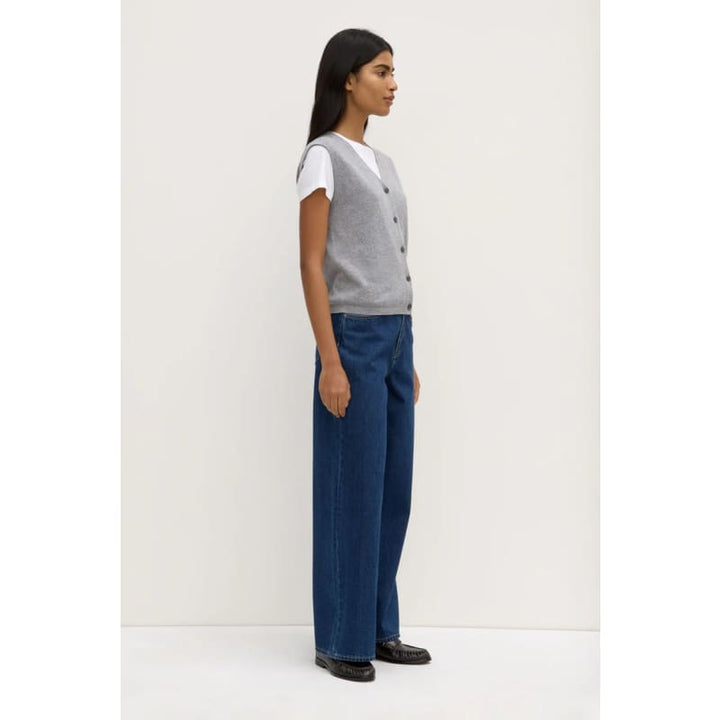 Lara Cashmere Knit Tank | Grey Marle - Knitwear